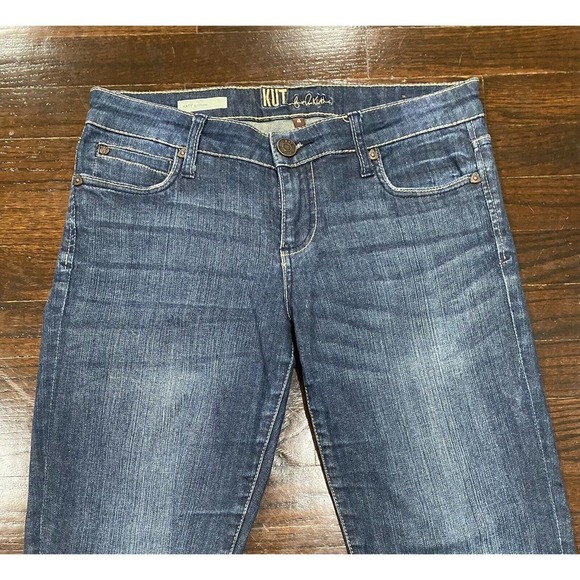 KUT FROM THE KLOTH Katy Boyfriend Blue Denim Jeans Women's Size 4 Low Rise Ankle - Picture 3 of 11